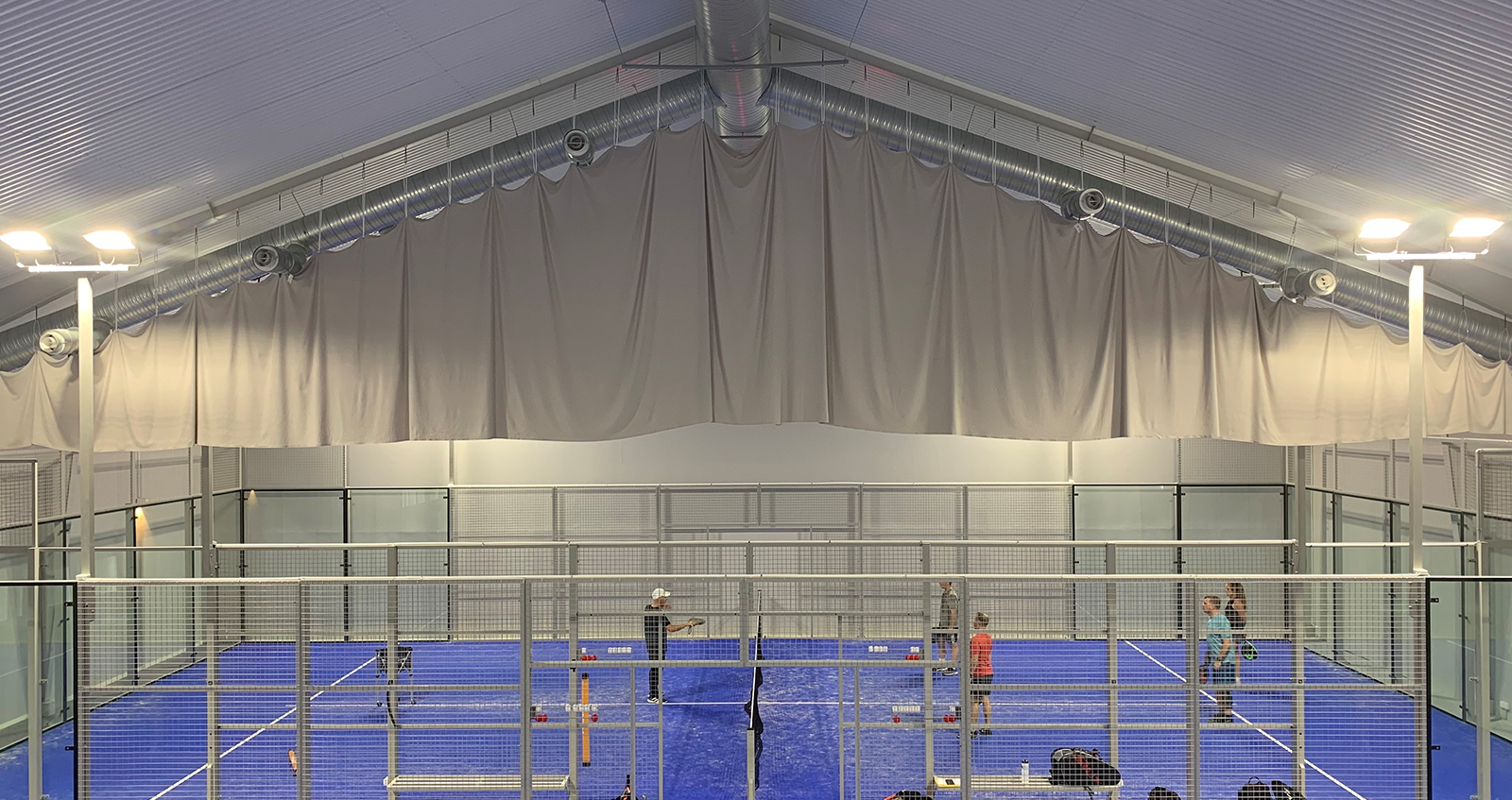 A perfect indoor climate in a padel arena